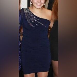 One Shoulder Ruched Dress